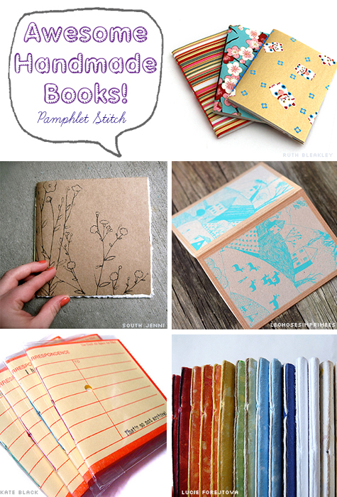 Awesome Handmade Books: Pamphlet Stitch Bookbinding – Ruth Bleakley's Studio