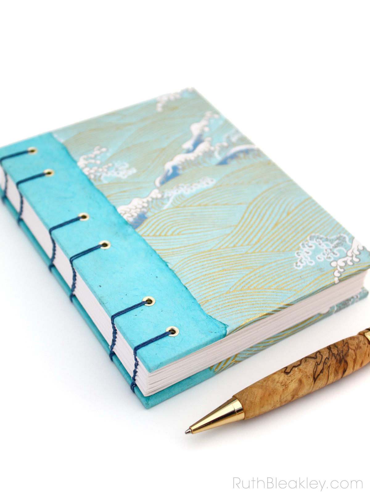 Japanese Petals Coptic Bound Writing Journal Japanese Notebook
