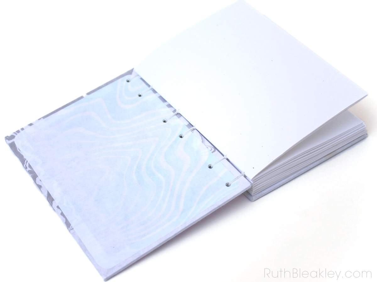 Suminagashi Journal with Fanned Ripples – Ruth Bleakley's Studio