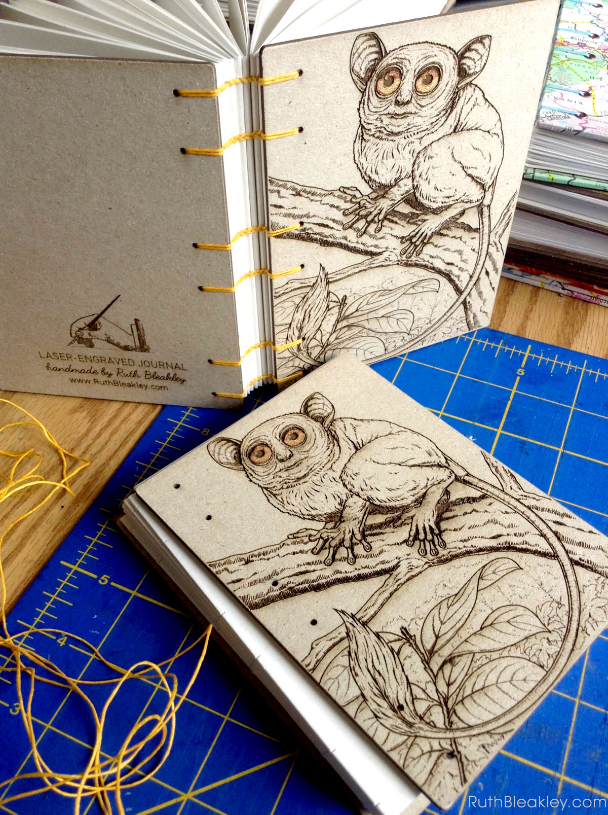 Handmade Watercolor Sketchbooks with Laser Engraved Covers! – Ruth  Bleakley's Studio